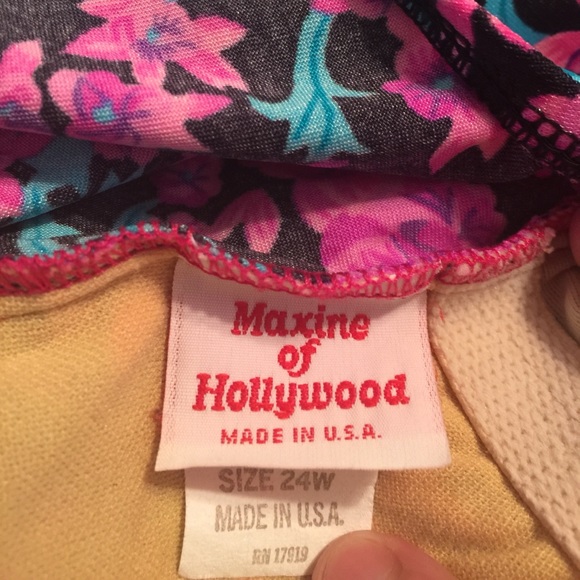 MAXINE OF HOLLYWOOD vintage one piece swimsuit - Picture 5 of 5